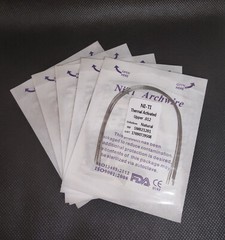 Dental Orthodontic Thermal Activated Niti Wires Round Arch Wires Natural Form