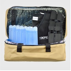 Phasecore Cooling Vest System – 3-Vest Complete with Ice Packs & Carry Bag New