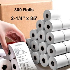300 Rolls 2 1/4″ X 85′ Thermal Receipt Paper for POS Credit Card & Cash Register