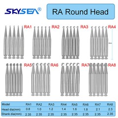 Dental Round Carbide Bur for Slow Speed Latch Type Handpiece RA 1# – 8# Burs VIP