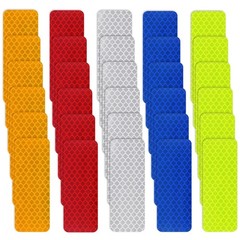 50Pcs Reflective Tape Waterproof Reflective Stickers Night Visibility Dot USA