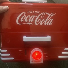 Coca-Cola Nostalgia Hot Dog Steamer – Retro Red Design, 20 Hot Dogs, 6 Buns
