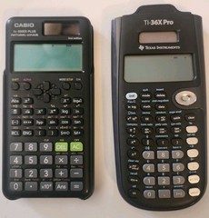 Casio FX-300es Plus & TI-36X Pro Calculators Tested & Working Bundle See Photos!