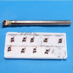 10mm GROOVING Holder Miniature Grooving Inserts Width 1.5mm+10 carbide Inserts