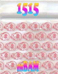 100 PACK PIGGY BANKS 125125 APPLE MINI ZIP BAGGIES 1.25×1.25″