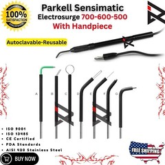Parkell Sensimatic 500-600-700 Electrosurge Black Handpiece and 7 Pcs Tips CE