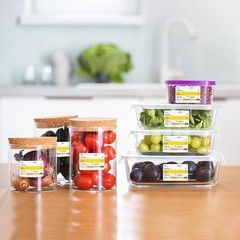 300 Pcs Restaurant Quality Shelf Life Food Rotation Labels 2 x 2 inch, Black