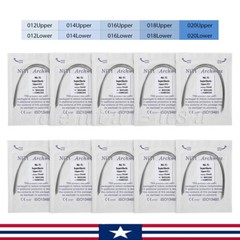 Dental Ortho Super Elastic Niti Arch Wire Round Ovoid Form for Bracket Braces CE