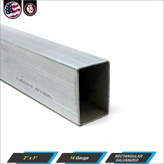 2″ x 3″ Galvanized Rectangular Tube – Mild Steel – 14 ga – ERW – 96″ inch long