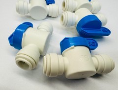John Guest 3/8″ Quick Connect Polypropylene Shut Off Ball Valves ⭐LOT OF 5⭐