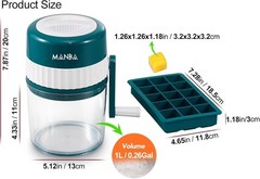 Ice Shaver and Snow Cone Machine – Premium Portable Ice Crusher and Shaved Ice M