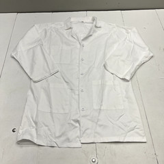 NY Three White Long Sleeve Chef Coat Unisex Adult Size X-Large NEW