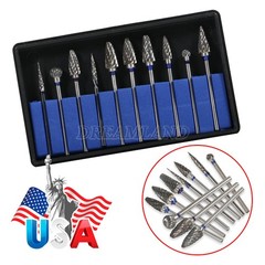 10Pcs/Set Dental The Original Bur Diamond Tooth Drill Bit Set Assorted 2.35mm