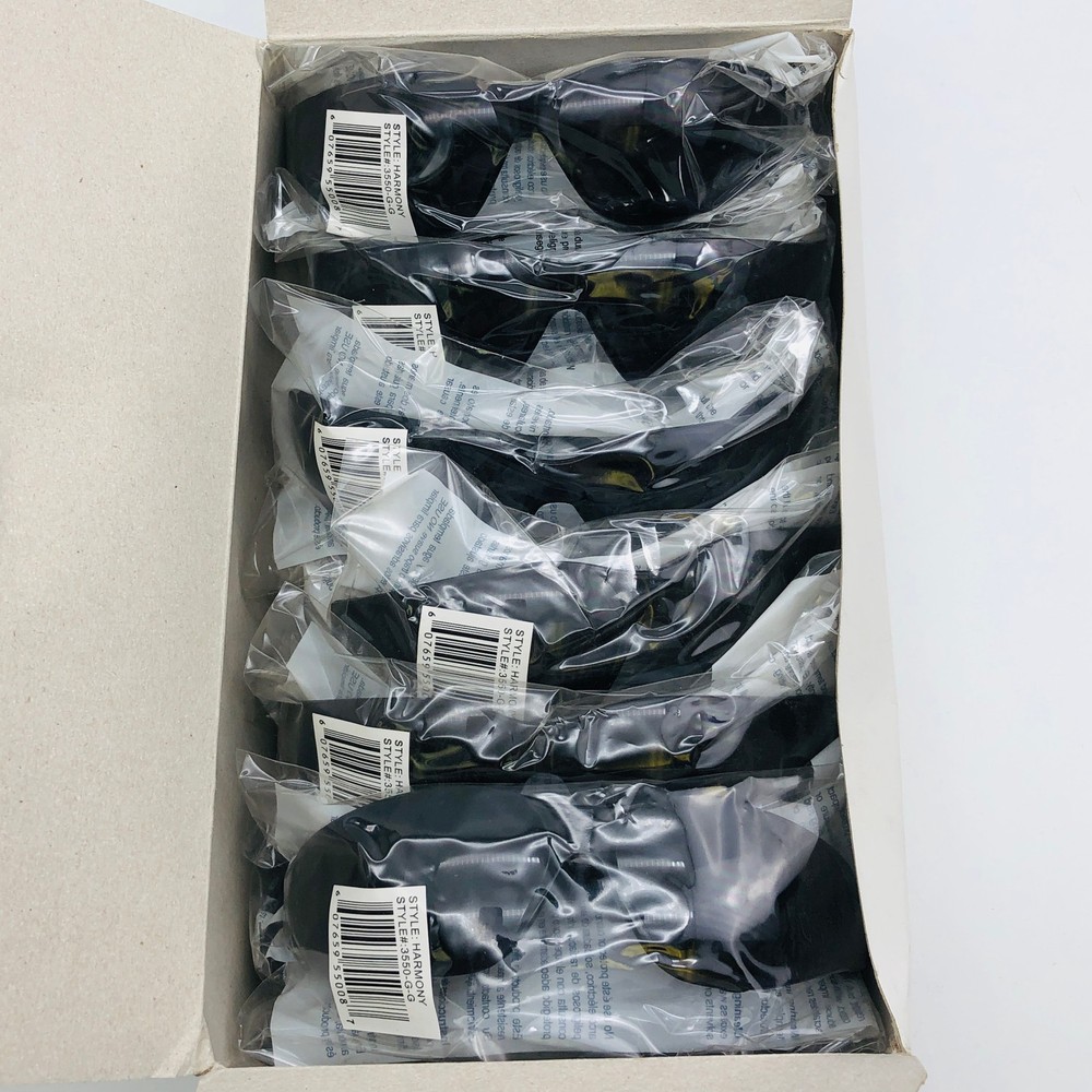 12x Ironwear 3550-G-G Safety Glasses Harmony Gray/Gray 1 Piece Lens Scratch Resi