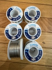 6 AIM AQUASOL LEAD FREE SOLDERING WIRE (8oz 3MM)