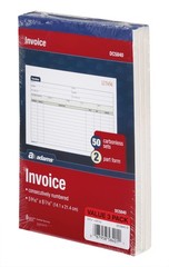 Adams Invoice Book 3 Pack Carbonless 150 Two Part Invoices Small Business Use