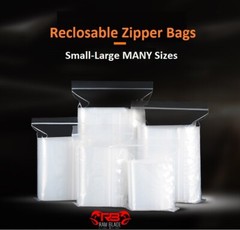 Clear 2mil Reclosable Zipper Poly Bags Self Seal Plastic Poly Bags MANY Sizes
