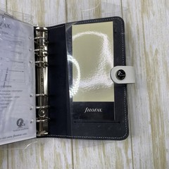 Filofax The Original Personal A5 Leather Organizer Black New