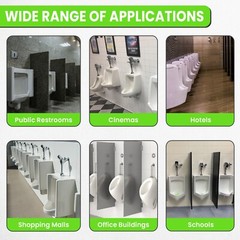 Urinal Screen & Odor Neutralizer Anti-Splash – Pack of 3 Round Green Unscented