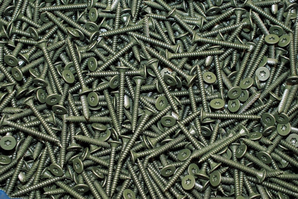 (3500) Torx Wafer Head 8 x 1-5/8 Coated Cement Fiber Backer Board Screw T25 BULK