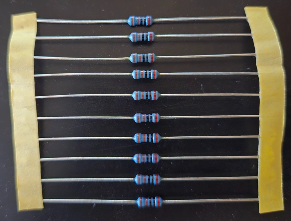 10pcs 2.0k ohm 1/4W 1% Metal Film Precision Axial Resistors ~ NEW ~