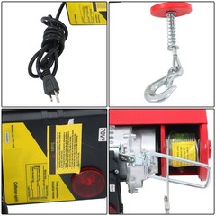 1320lbs Mini Electric Hoist PA600 & Wireless Remote Control 110V Height 20-40ft