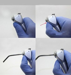 Dental Air Water Spray Triple Syringe 3 Way Handpiece w/ 2 Nozzles Tips Tubes