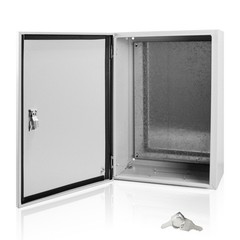 Wall Mount IP65 Carbon Steel Electrical Enclosure Box 24 x 16 x 10 inch