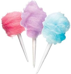 Concession Essentials Cotton Candy Cones- Pack of 100ct Cotton Candy Cones. Whit