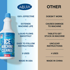 Ice Machine Cleaner and Descaler 32 Oz Ice Maker Cleaner for All Brands Opal