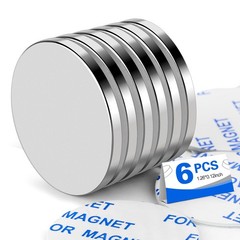 Super Strong Neodymium Disc Magnets with Double-Sided Adhesive, Powerful Permane