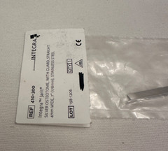 Integra Jarit 410-300 Silver Osteotome W/ Guard ,Straight , 4mm Wide WL 7″