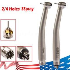 E-generator Dental LED Fiber Optic High Speed Handpiece 2/4hole Drill hand piece