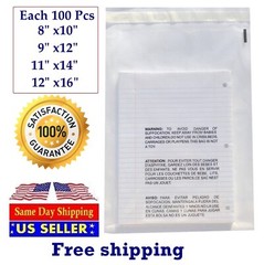 400 Combo Suffocation Warning Bags 100 Ea 8×10 9×12 11×14 12×16 – ST ShipMailers