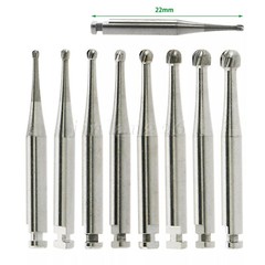 5 Pcs/Pack Dental RA Round Carbide Bur For Slow Speed Latch Type RA 1#-8# USA