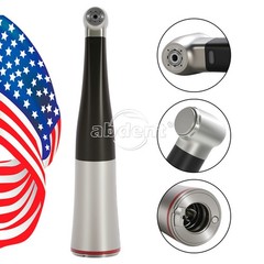 Dental 1:5 LED Fiber Optic Contra Angle Increasing Handpiece Inner 4 Spray black