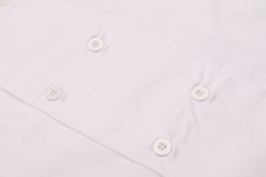 Chef Jacket PLASTIC BUTTON Short Sleeve Coat Black White Unisex Chefs Jackets