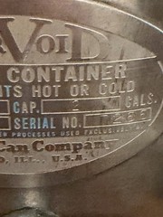Aervoid Thermal Container Model 954. 2 Gallons No Lid.