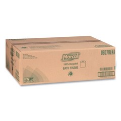 Marcal 6079 2 Ply 100% Recycled Septic Safe Bath Tissues – White (48/Carton) New