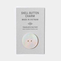 Traveler’s Company Shell Button Charm Handmade Vietnam for Traveler’s Notebook