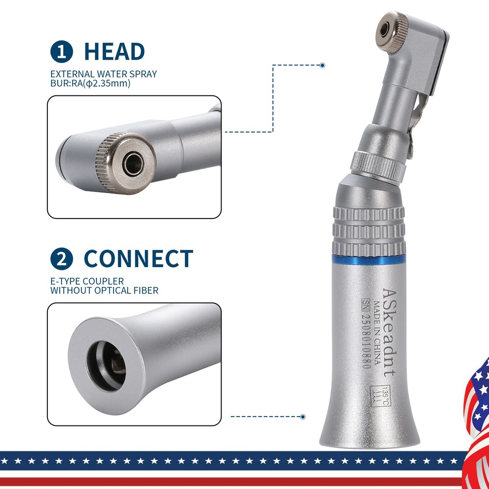 1-10 NSK Style Dental Latch Head Contra Angle Handpiece Slow Low Speed EX203