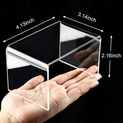 2 Sets Acrylic Display Risers, Product Stand, Jewelry Display Riser Shelf Sho…