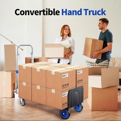 3 in 1 Aluminum Hand Truck Folding Dolly Cart 660 lbs Capacity Heavy Duty