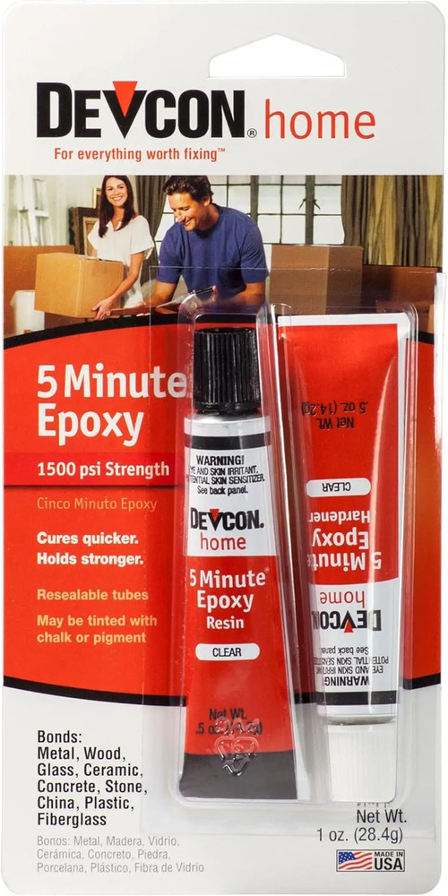 Devcon S205 5-Minute Epoxy Glue, 1 Oz.