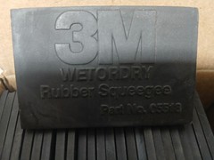 50× 3M 05518 Wetordry Rubber Squeegee, Automotive, 2X3in, Pk50, Professional Use