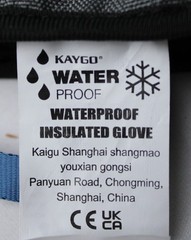 Kaygo Unisex Adult’s Winter Thermal Waterproof Work Gloves CA4 Blue KG168 Large