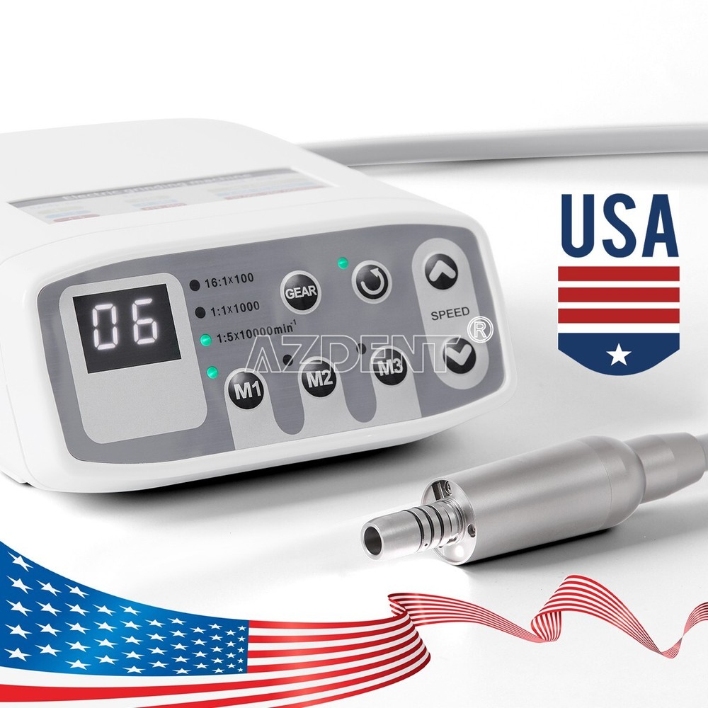Dental Brushless LED Electric Micro Motor Internal Spray 1:1/1:5/16:1 QI901 USA