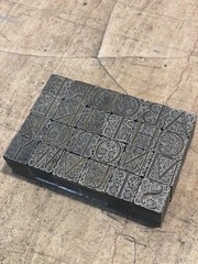 Rare Decorative Ornate Antique Foundry Cast Initial Font Letterpress 48 Pt.