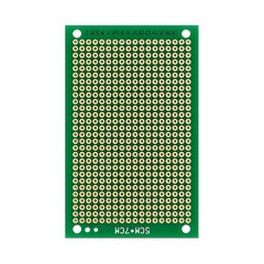 Double-Sided Perfboard – 5x7cm (2 x 3 inch) FR-4 – 2.54mm Spacing
