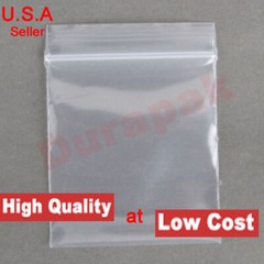 1000-2000~ 2×3″ – 6×8″ 4 Mil Clear Zip Reclosable Lock Seal Top Poly Zipper Bag